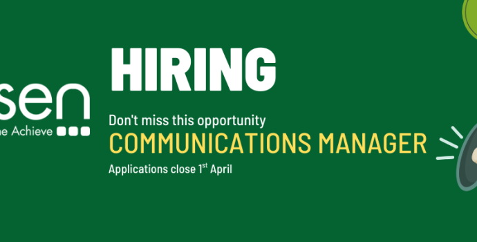 nasen hiring. Don't miss this opportunity! Communications Manager. Applications close 1st April