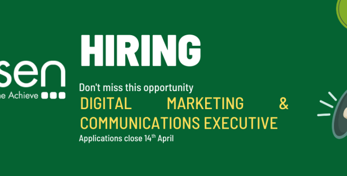Hiring Digital Marketing & Communications Executive, Applications end 14th April 2026