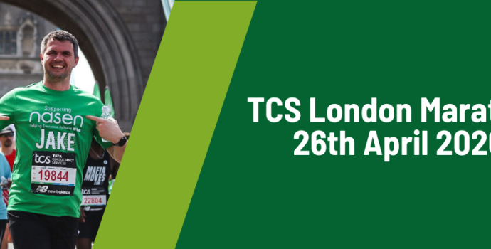 Jake running TCS London Marathon 2026 on behalf of nasen