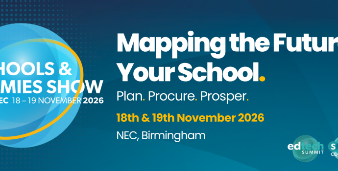 School & Academies Show, Birmingham NEC 18-19 November 2026. Mapping the future of your school. Plan. Procure. Prosper. 18th & 19th November 2026. Co-located with edtech summit, SEND conference and independent schools conference.
