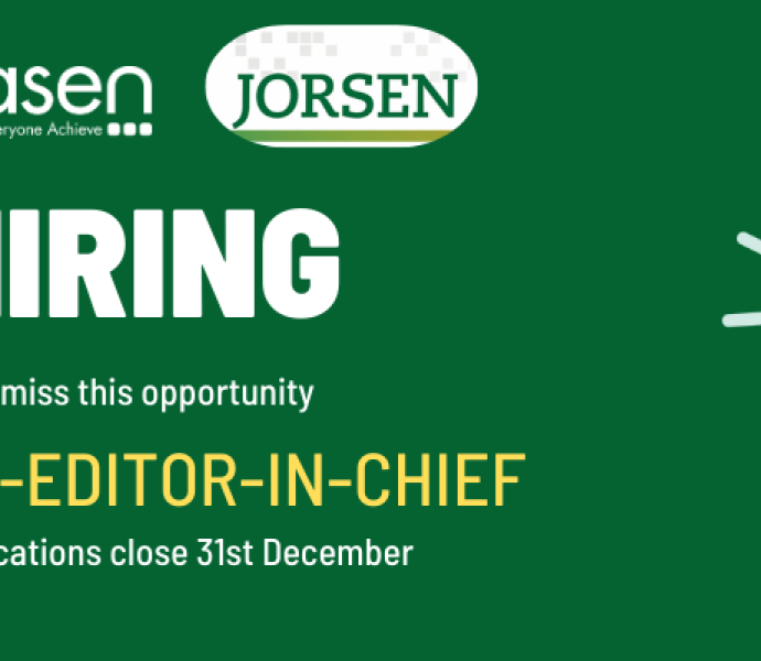 Journal of Research in Special Educational Needs, now hiring Co-Editor-In-Chief. Applications close 31st December