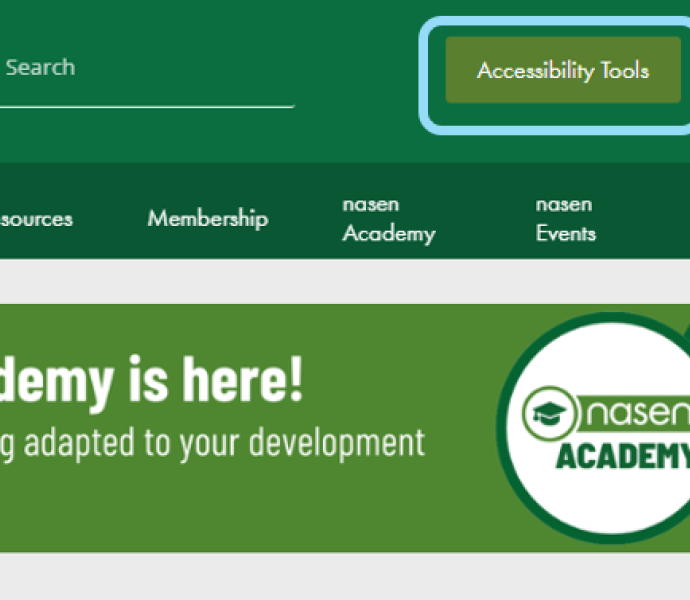 We are delighted to announce the launch of a new accessibility feature on the nasen website: the Recite Me Assistive Toolbar. 