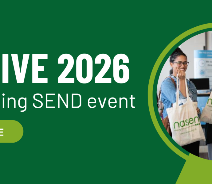 nasen Live 2026, The UK's leading SEND event. July 3rd, the Vox Conference Centre NEC Birmingham. Secure your place