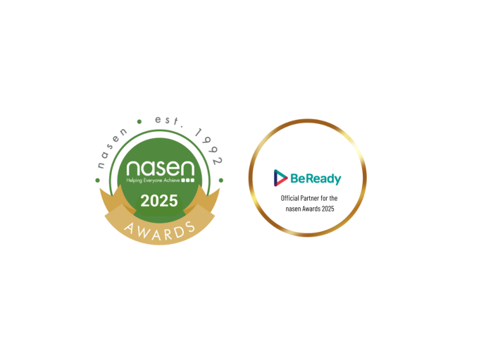 logos of nasen awards and  beReady 2025