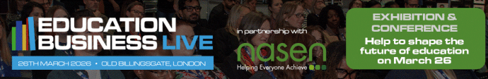 Education Business Live, 26th March 2026, Old Billingsgate London, in partnership with nasen, Exhibition and conference