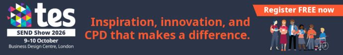 tes SEND Show 2026. 9th - 10th October, Business Design Centre London. Inspiration, innovation, and CPD that makes a difference. Register FREE now.