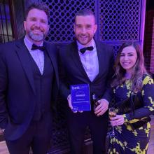 James Morris, Lee Parkinson and Hayley Rock from Concero at BETT Awards 2026